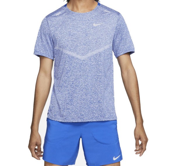 NIKE Df Rise 365 Ss T-Shirt Herren blau
