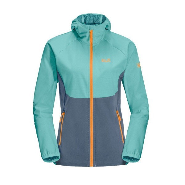 JACK WOLFSKIN Go Hike Softshelljacke Damen blau