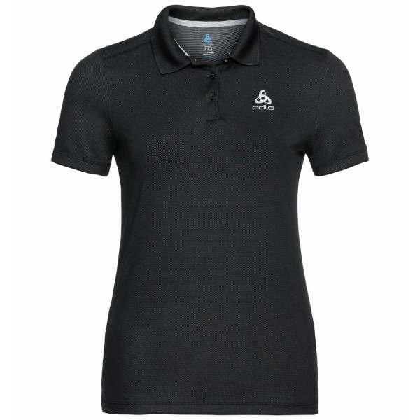ODLO F-DRY Poloshirt Damen schwarz - Bild 1