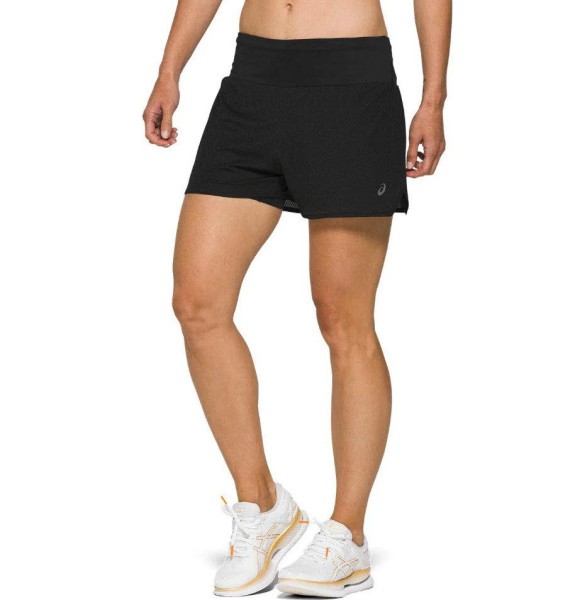 ASICS Ventilate 2-N-1 3.5in Short Damen schwarz
